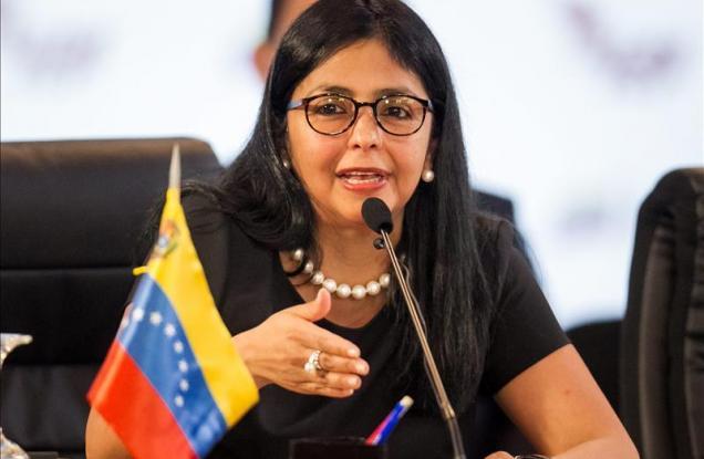 Delcy Rodrigue Canciller de Venezuela
