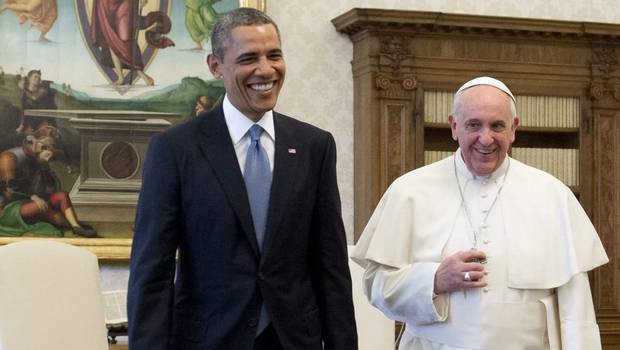 Barack Obama y Papa Francisco