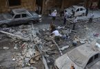 Edificios destruidos en Alepo