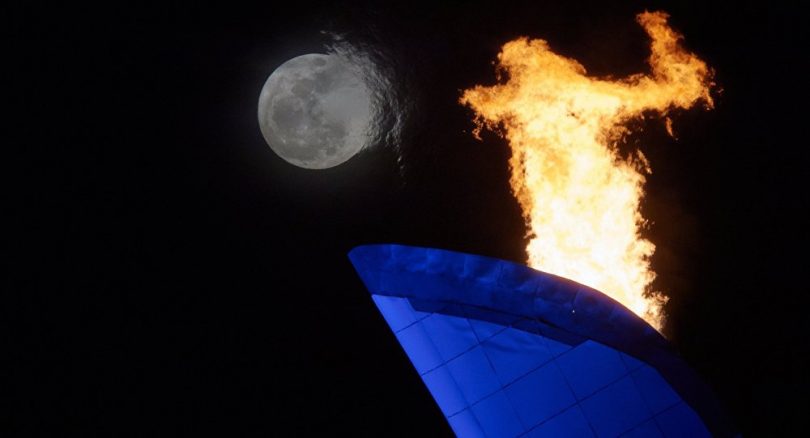 El fuego olimpico en Sochi
