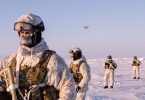 Militares rusos en el artico