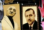 Retratos de Gulen y Erdogan