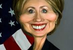 Caricatura de Hillary Clinton
