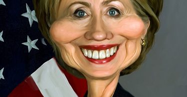 Caricatura de Hillary Clinton