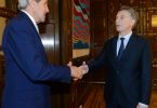 John Kerry y Mauricio Macri