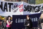 Manifestacion contra la OTAN en Suecia
