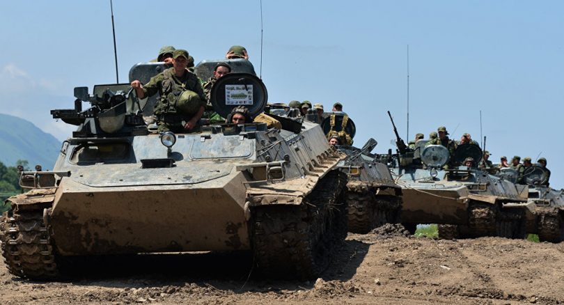 Maniobras del ejercito ruso