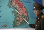Mapa de la peninsula de Corea