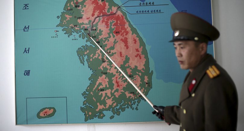 Mapa de la peninsula de Corea