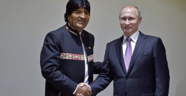 Evo Morales y Vladimir Putin