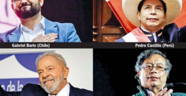 Boric, Castillo, Lula y Petro